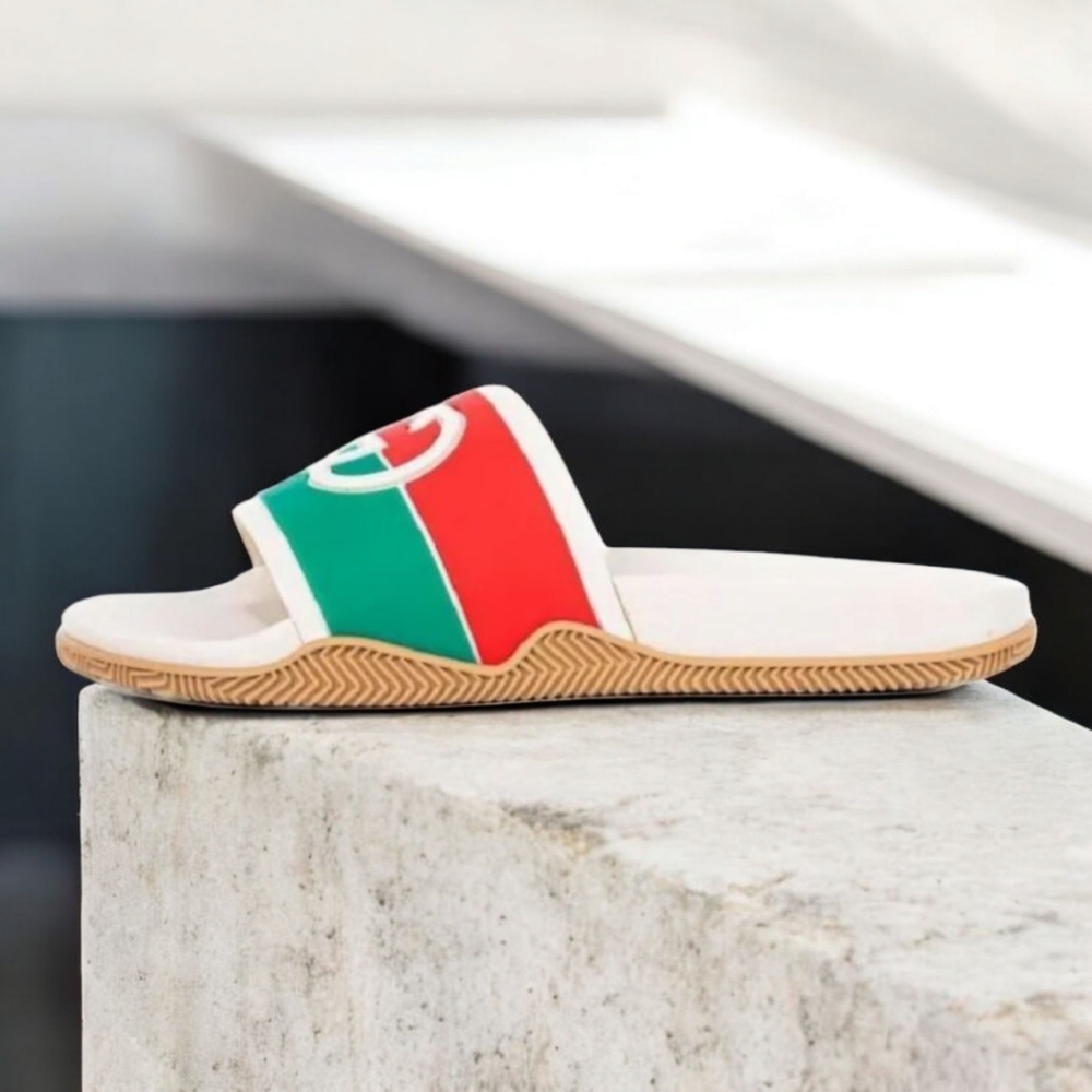 GUCCI SLIDES INTERLOCKING G ORANGE SIZE EU 40